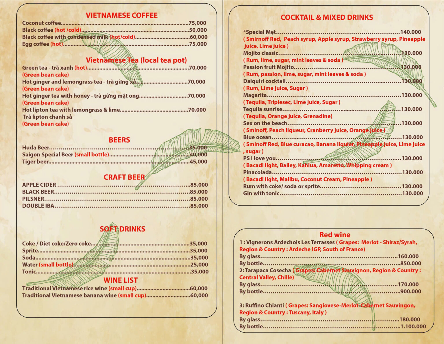Metti Menu Our Menu - MẸT Vietnamese restaurant & Vegetarian Food